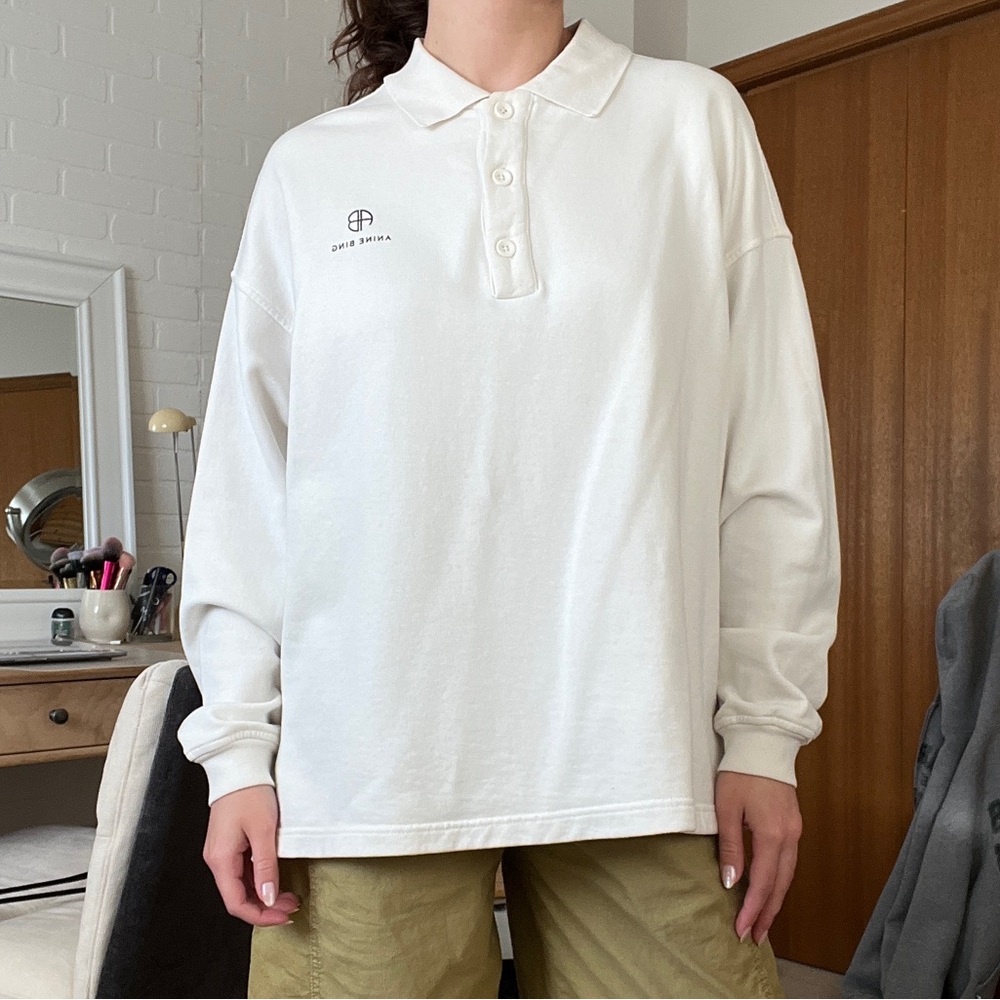ANINE BING Collared Sweatshirt